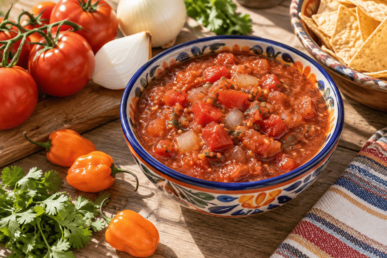 Chunky Tomato and Habanero Salsa