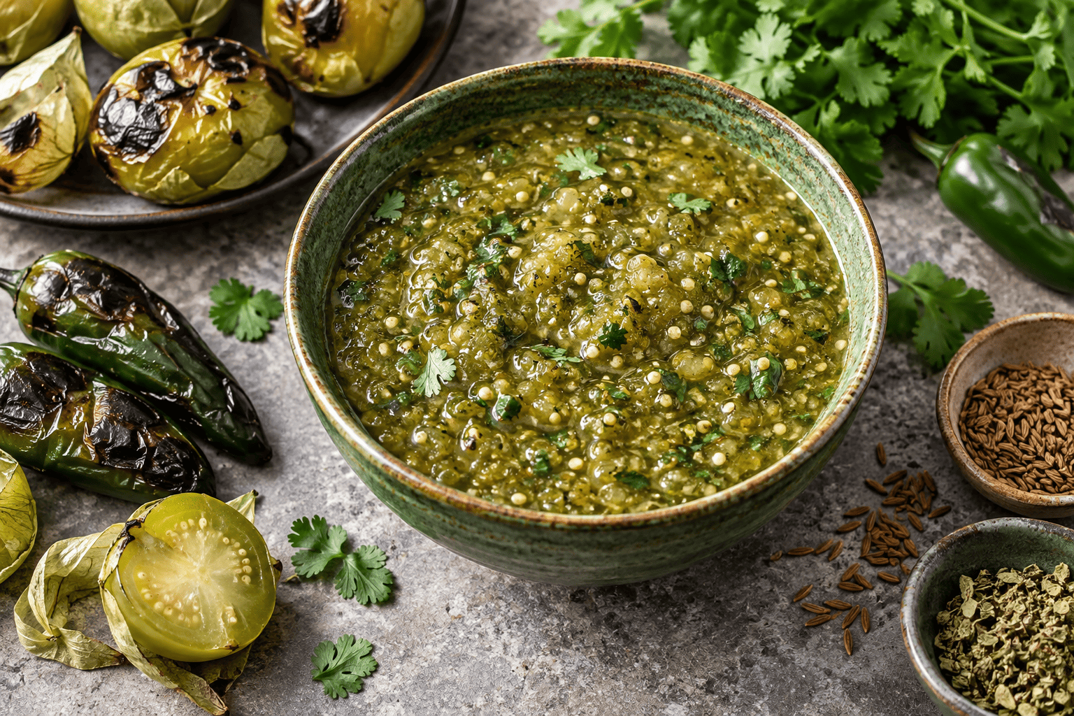 Jalapeño Salsa Verde with Cumin