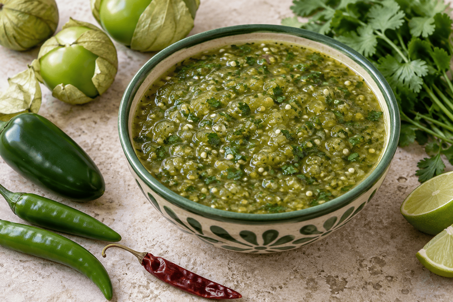 Salsa Verde con Chiles Mixtos